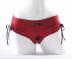 RED SASHA HARNESS CINCHED PANTY STYLE